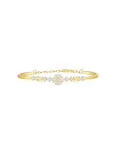 Blossoming Diamond Bangle