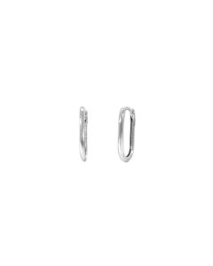 White Gold Hoop Earrings