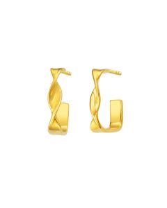 916 Gold Twist Earrings