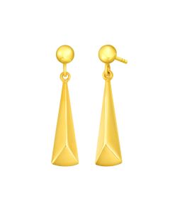 916 Gold Prism Earrings