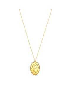 916 Gold Stardust Oval Necklace