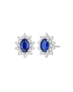Aurora Sapphire with Diamonds Earrings