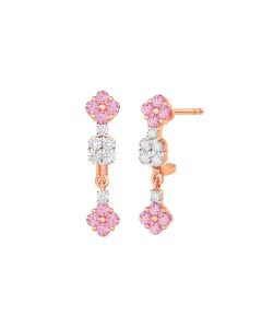 Rosy Diamond Earrings