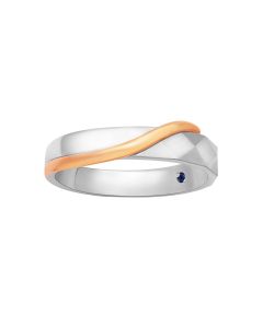 Dual-Tone Eternity Wedding Band (Male)