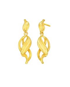 916 Gold Floral Earrings