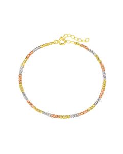 Tri-colour Gold Bracelet