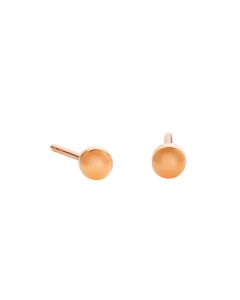 14K Rose Gold Round Earrings