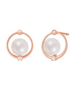 Circle Diamond Earrings