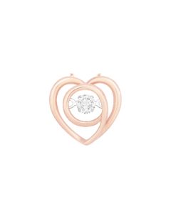 Rose Gold Heart-Shaped Pendant​