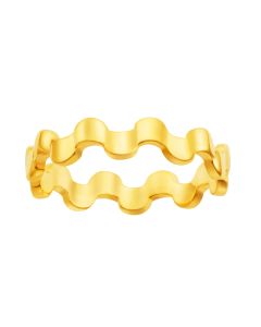 916 Gold Waves Ring