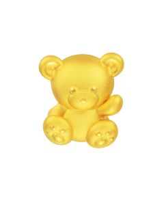 999 Gold Bao Bei Teddy Bear Charm