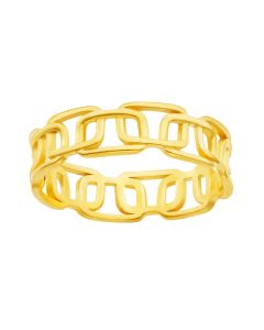 916 Gold interlocking Ring
