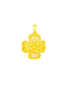999 Gold Blossom Pendant