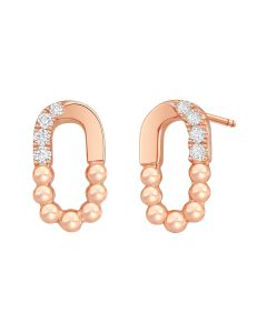 Glitz Bead Diamond Earrings