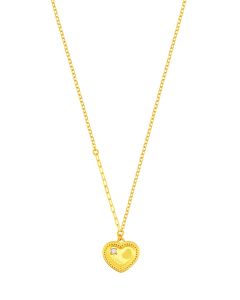 999 Gold Heart Necklace