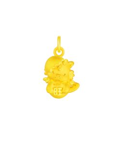 Year of Dragon Gold Pendant