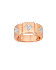 Bold Rose Gold Studded Ring