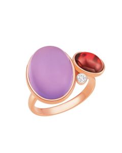 Enchanting Cabochon with Diamond Ring