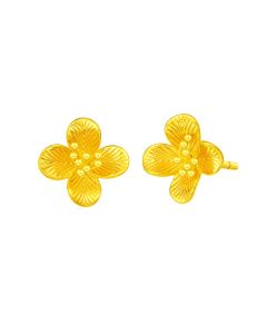 999 Gold Eternal Blossoms Earrings