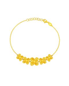 999 Gold Eternal Blossoms Bracelet