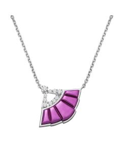 Fan Diamond Necklace