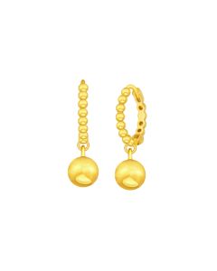 Yellow Gold Orb Earrings