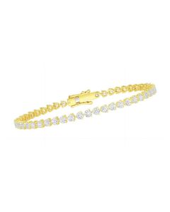 Yellow Gold Tennis Bracelet