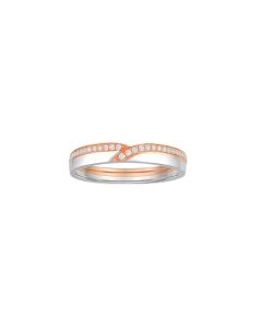 Dual Tone Unison Wedding Band (Female) 