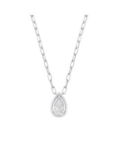 Drop Diamond Bezel Necklace