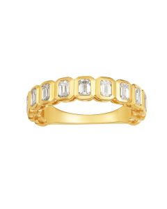 Eternity Gold Radiant Diamond RIng