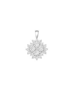 Lab-Grown Diamond Snowflake Pendant