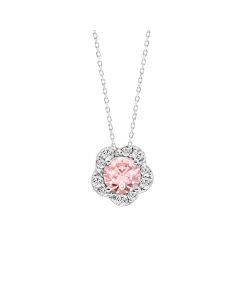 Blush Flower Diamond Necklace