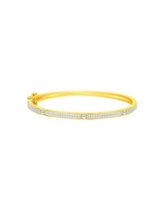 Lab-Grown Starlit Diamond Bangle