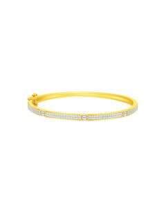 Lab-Grown Yellow Gold Desire Bangle