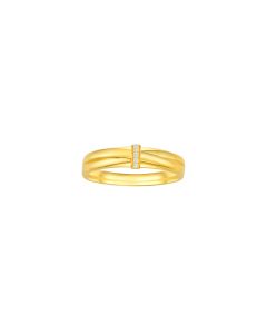 Affinity Yellow Gold Wedding Band (Male)