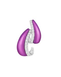 Diamond White Gold Ribbon Twists Pendant