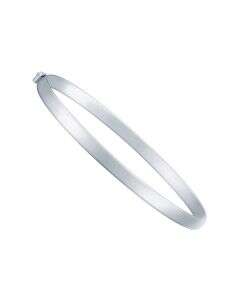 Sleek White Gold Bangle