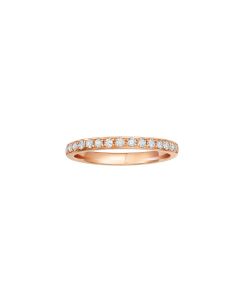 Half Eternity Rose Gold Wedding Band (Female)