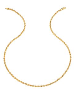 916 Gold 75cm Rope Chain