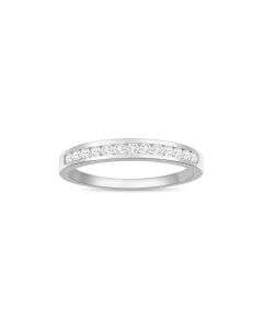 White Gold Luminous Arc Ring