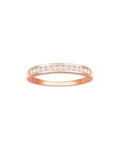 Rose Gold Luminous Arc Ring