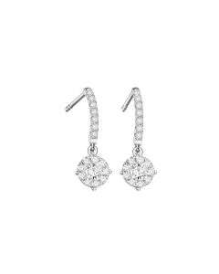 0.50ct face Diamond White Gold Earrings