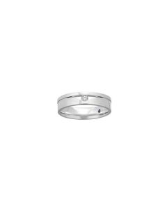 Double Banded Diamond Ring