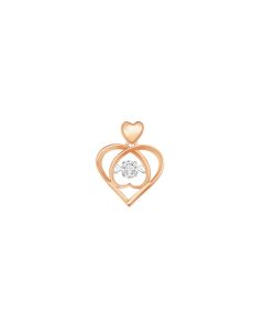 Crossed Hearts Diamond Pendant