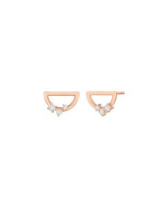 Half Moon Diamond Earrings