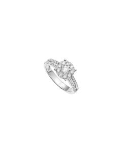 1.00 carat face Diamond White Gold Ring