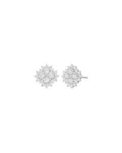 Lab-Grown Diamond Snowflake Earrings