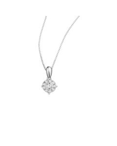 0.50 carat face Diamond White Gold Pendant