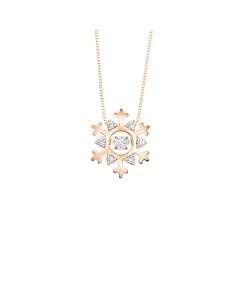 Dazzlo Snowflake Diamond Pendant
