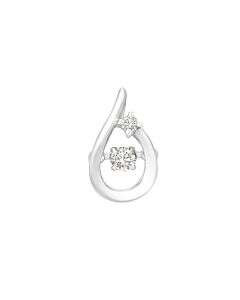 Teardrop White Gold Pendant